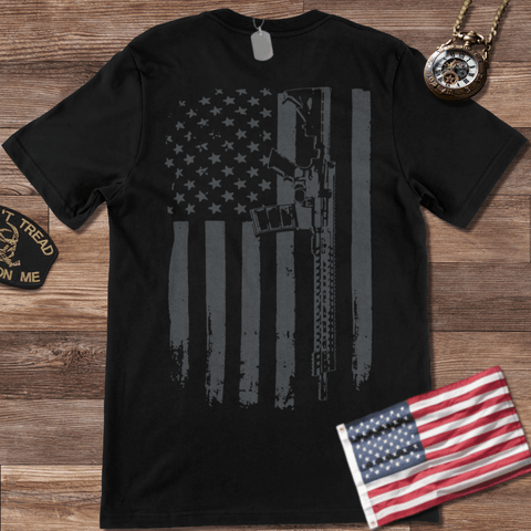 DISTRESSED FLAG T-SHIRT