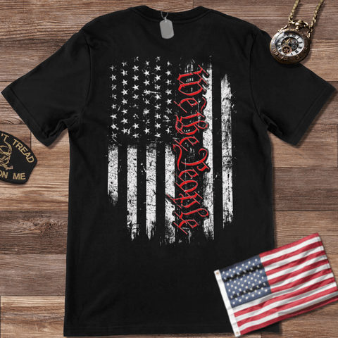 DISTRESSED WE THE PEOPLE T-SHIRT