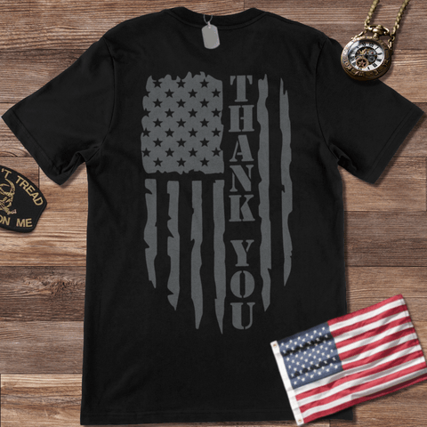 THANK YOU AMERICAN FLAG T-SHIRT