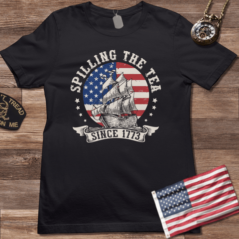 SPILLING TEA SINCE 1773 T-SHIRT
