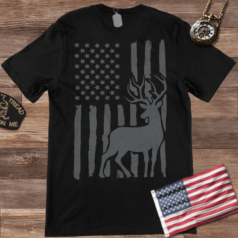USA HUNTING FLAG T-SHIRT
