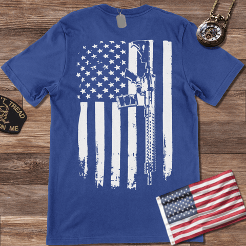DISTRESSED FLAG T-SHIRT