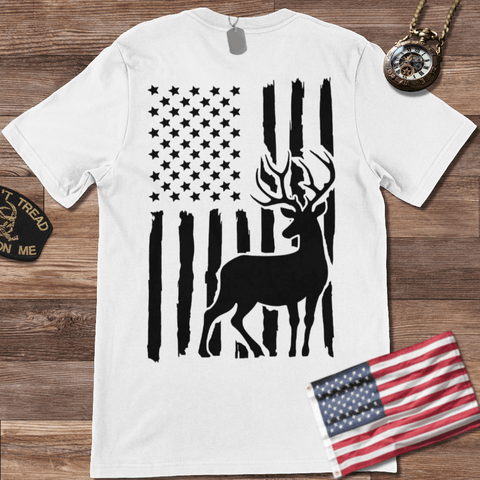 USA HUNTING FLAG T-SHIRT
